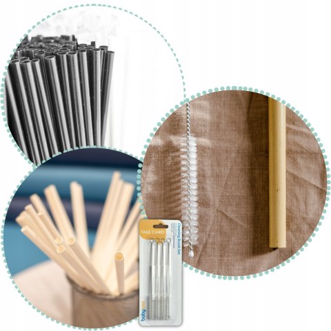 Precyzyjne szczoteczki do czyszczenia słomek Szczotki do rurek Zestaw 4szt