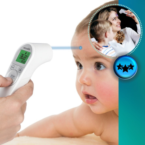Termometr Bezdotykowy Microlife Elektroniczny Precyzyjny Wyświetlacz LED Termometr Bezdotykowy Microlife Elektroniczny Precyzyjny Wyświetlacz LED