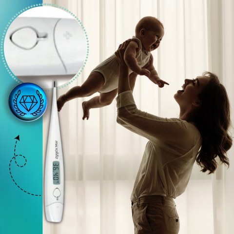 Termometr Elektroniczny Owulacyjny Czuły Wodoodporny Dokładny Szybki pomiar