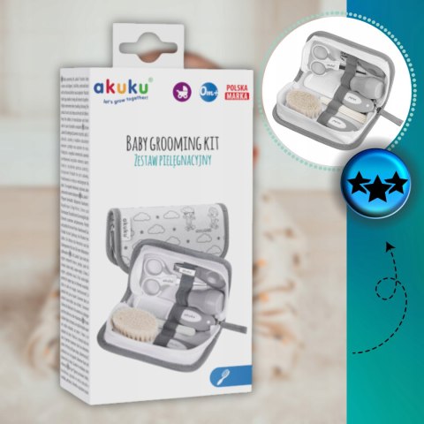 Zestaw pielęgnacyjny dla niemowląt noworodka dzieci nożyczki gruszka cążki