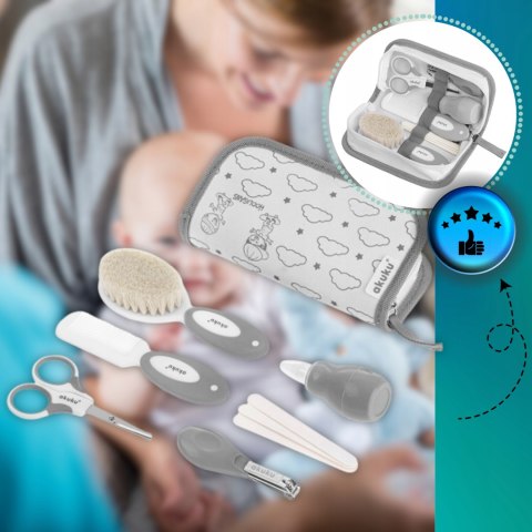 Zestaw pielęgnacyjny dla niemowląt noworodka dzieci nożyczki gruszka cążki